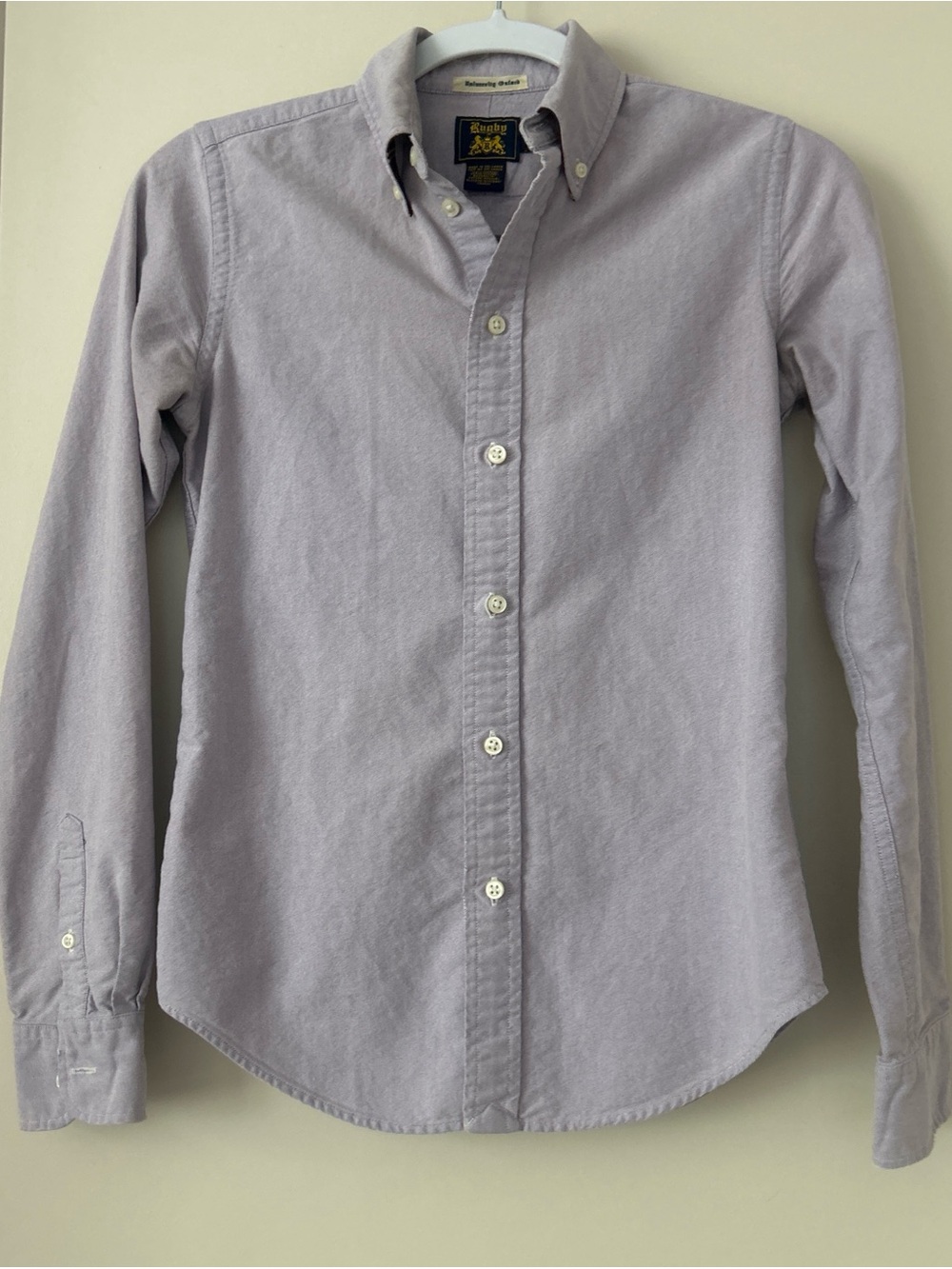 💜 Ralph Lauren RUGBY Light Lavender Button-Down Oxford Shirt